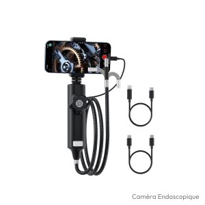 Caméra endoscope articulée HD 1920P rotation 360° IP67 iPhone