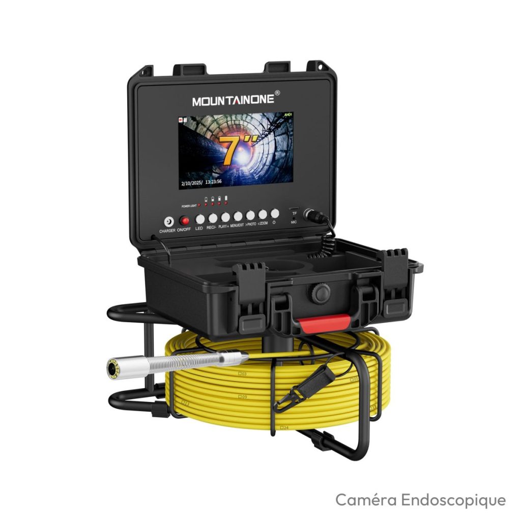 Caméra endoscopique canalisation 30 m sonde 23 mm écran 7 IPS