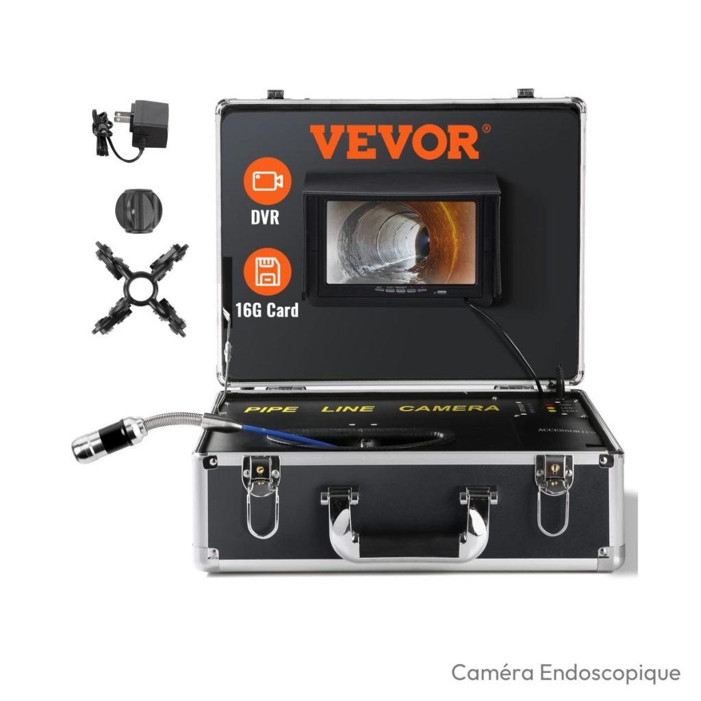 Caméra pour canalisation VEVOR 30 m écran 7